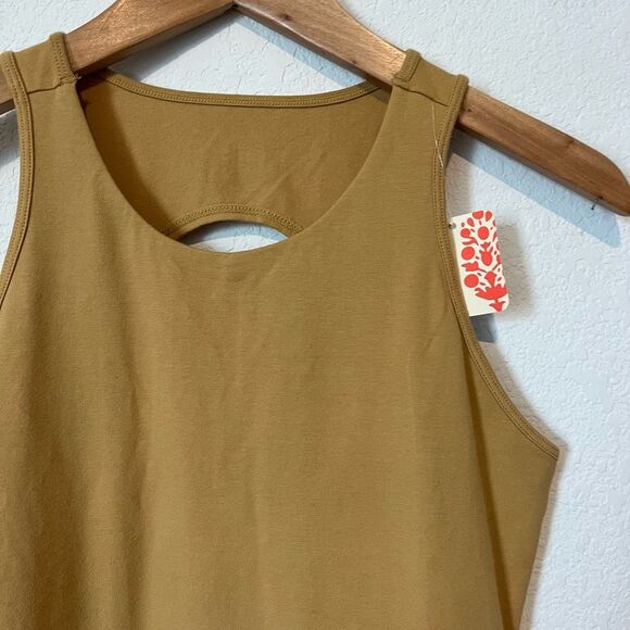 Free People Movement So Simple Dress Racerback Tank Midi Antelope NWT Medium - Picture 4 of 6